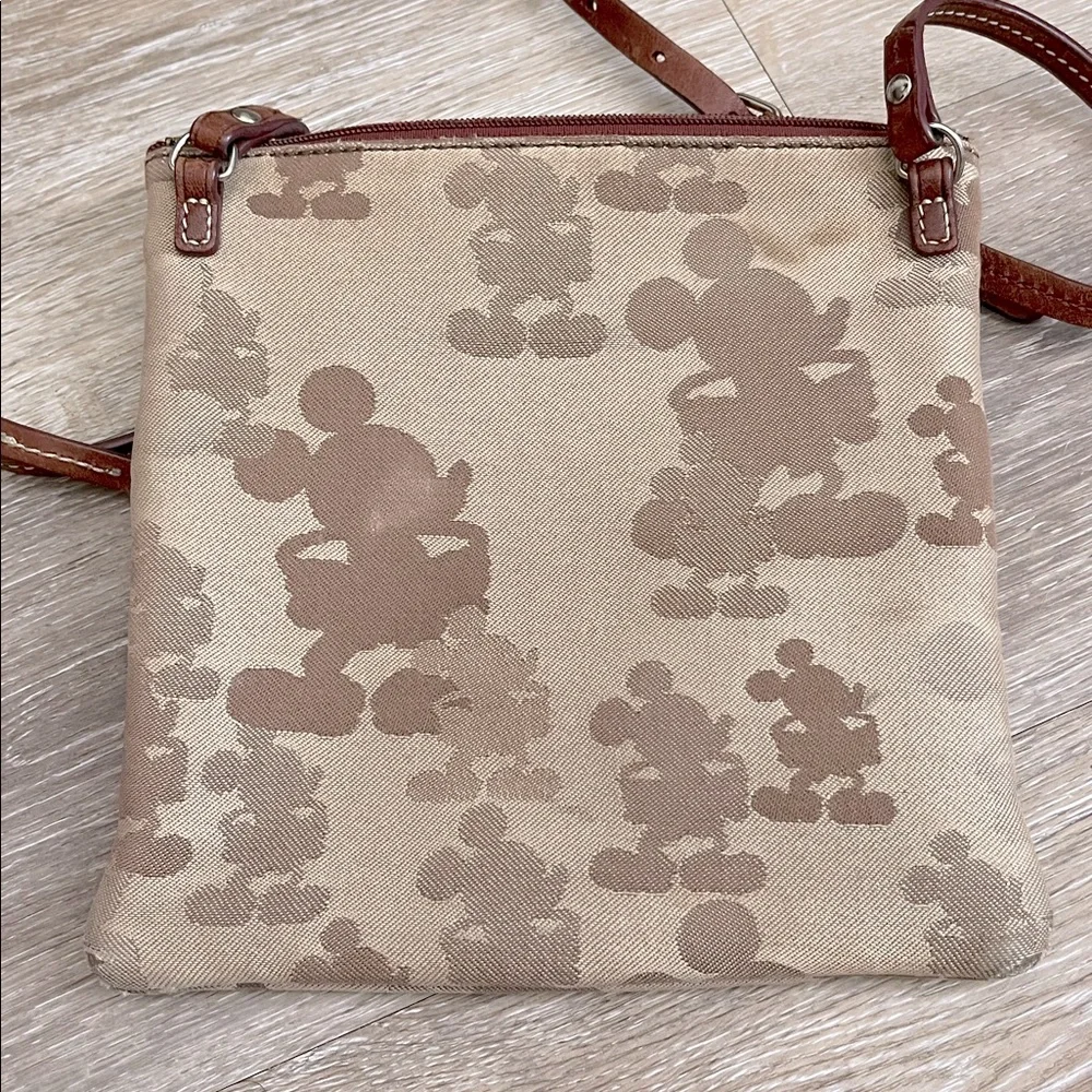 Disney Parks x Dooney & Bourke leather & fabric Mickey Mouse crossbody bag - Picture 12 of 14